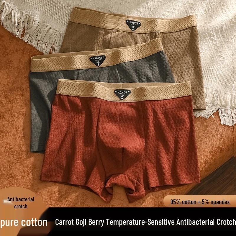 ROMON Men s Pure Cotton Antibacterial Boxer Briefs 4XL