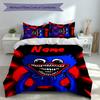 3pcs Custom Name Poppy Playtime Bedding Set,Includes 1 Duvet Cover and 2 Pillowcases,All-season Bedroom Decor