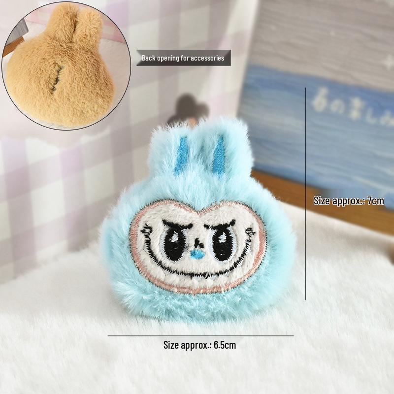 

Мультяшная плюшевая брошь Лабубу - Милый кукольный брелок для сумки и маленький аксессуар для украшения/одежды Brooch