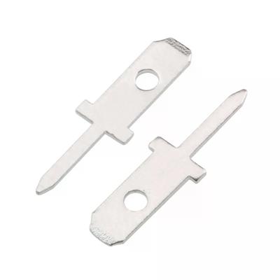 50 Stück 2,8 Einsätze Stecker Federklemme PCB Lötöse Dicke 0,8 mm Einbeinige, PCB-Schweißblech