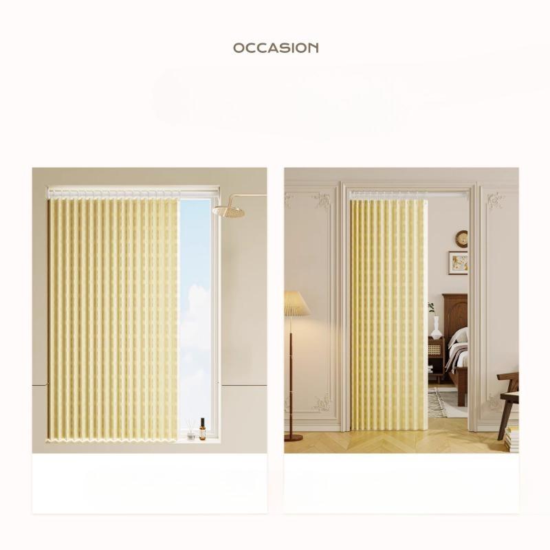 Bathroom Folding Shower Curtain Without Punching Invisible Tarp Toilet Partition Bath Shower Dry and Wet Separation No Rod