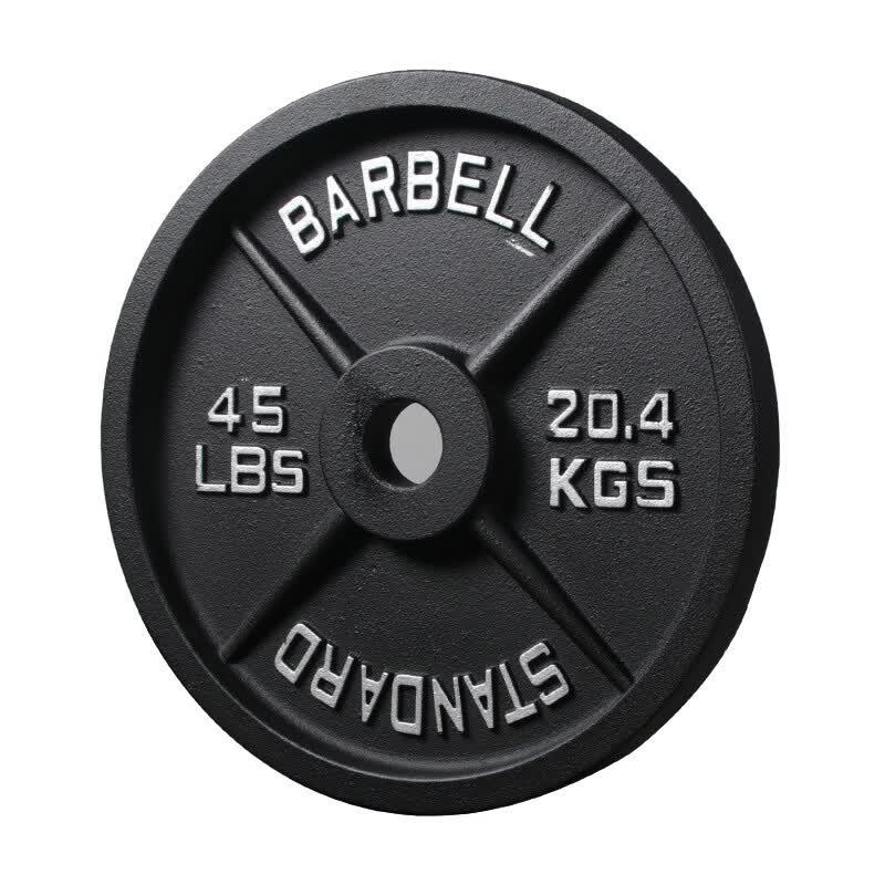 TLXT Olympic Cast Iron Barbell Weight Plate with Hand Grips