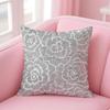 Flower Pattern Cushion Cover Comfortable Reversible Pillow Cover Ideal for Car Sofa Bedroom  Beyond