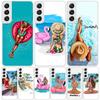 Girl Flamingo Summer Beach Case Phone Cover for Samsung Galaxy S24 S25 Ultra S23 Plus S22 + S21 S20 FE S10 S25Plus Trend Fundas