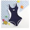 2025 New Style Girls' Long Sleeve Sun Protection One-Piece Swimsuit for Middle & Big Children – High-End Professional Sportswear