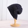 Women S Breathable Hollow Knitted Slouch Hat Solid Color Autumn Flattering Casual Fit