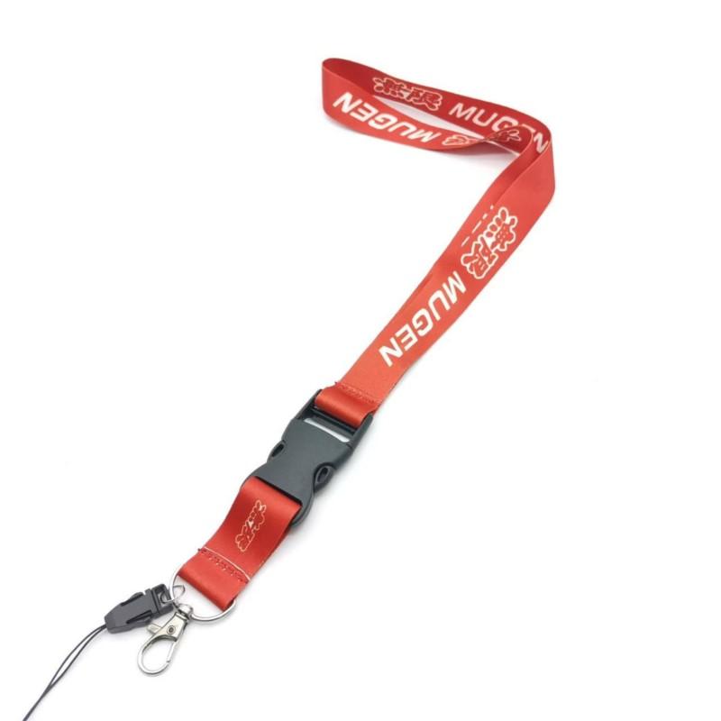 Car Emblems Lanyard Key Mobile ID Card Hanging Strap Refitting Neck Lanyard for Honda Mugen Civic Fit Accord CRV Spirior Odyssey VF7