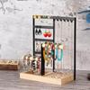 Iron Jewellery Stand Organiser Necklaces Bracelets Earring Jewelry Display Shelf for Bedroom 4Tier Display Stand Holder
