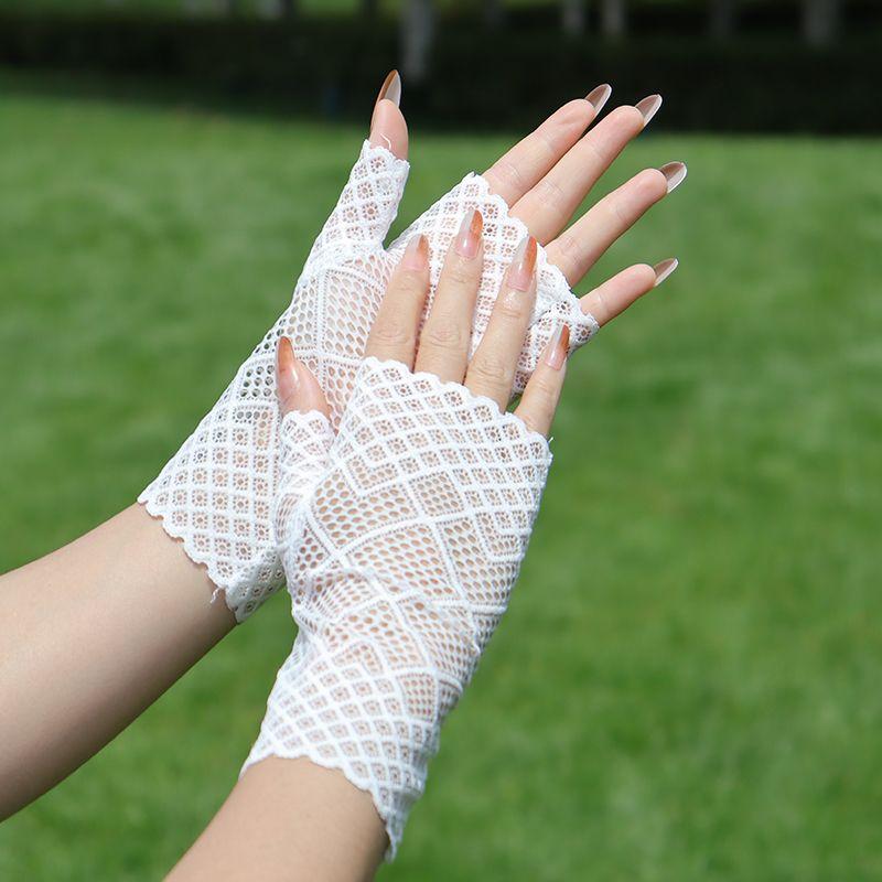 

Half Female Lolita Tea Party Elegance Photo Lace White-Diamond One size