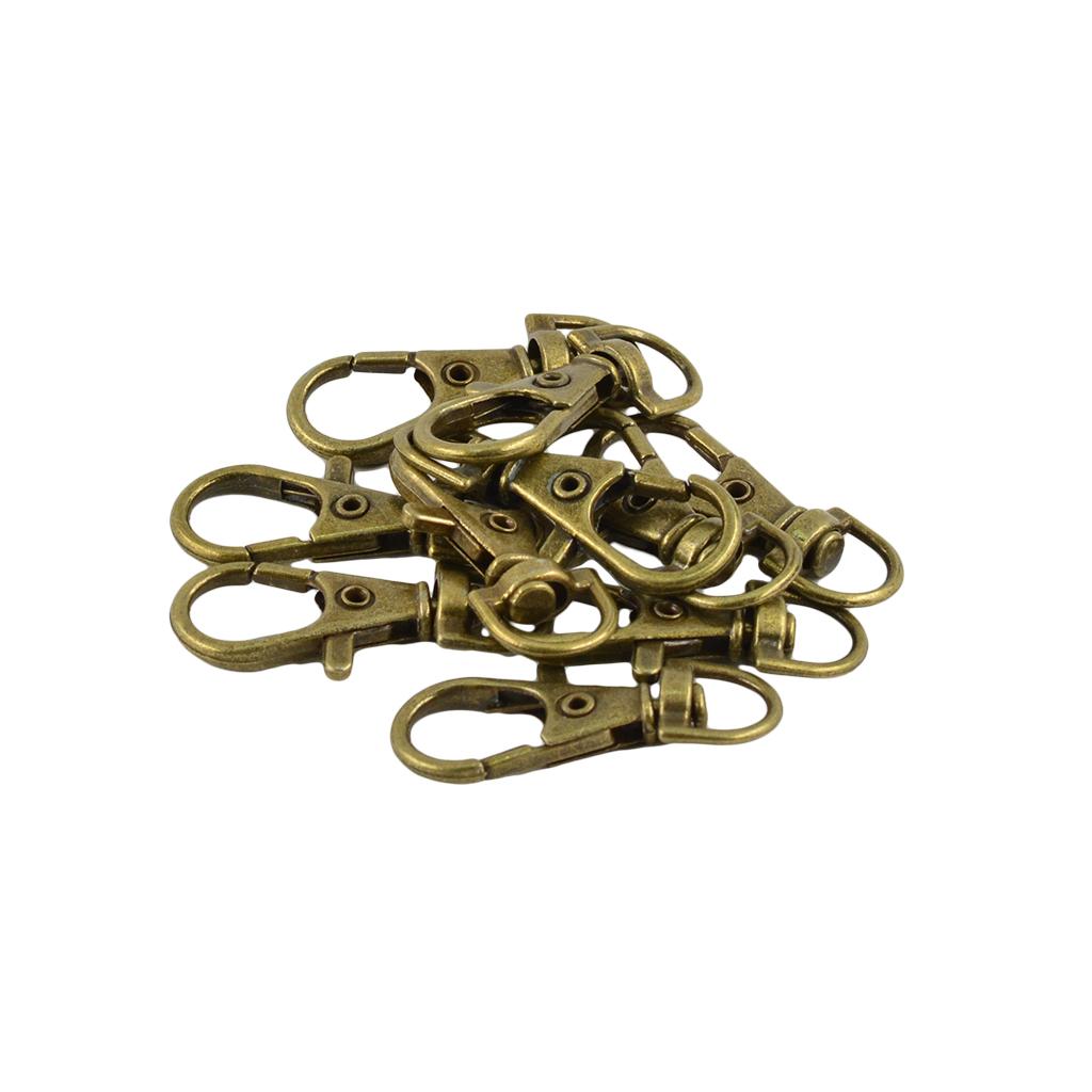 10 Clasp Swivel Clips Snap Hooks Bags DIY Craft