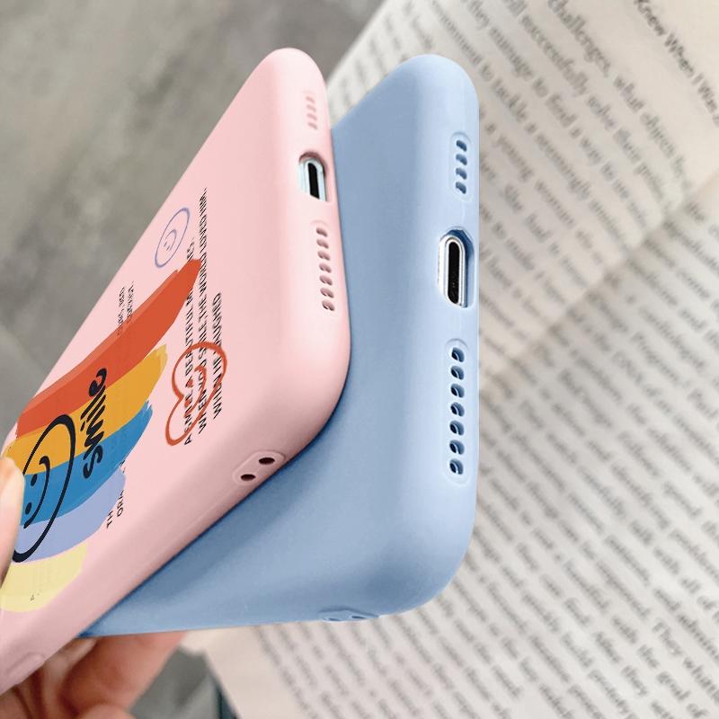 Owl Cartoon Patterned Soft Silicone Case For Samsung A55 A35 S24 Xiaomi Redmi Note 13 iPhone Huawei Honor Realme Camera Protective Shockproof Cover