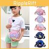 Stylish Pvc Children's Round Bag Cute Cartoon Hard Shell Crossbody Bag For Kids