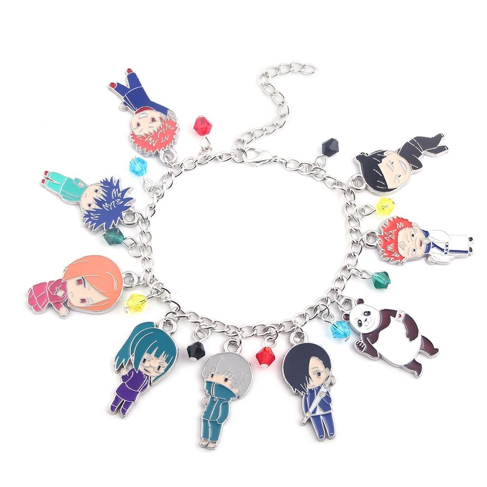 Collana Anime Jujutsu Kaisen Ryomen Sukuna Itadori Yuji Cosplay Oggetti di Scena Ciondoli Anelli Orecchini Per Fan Unisex Gioielli Regali