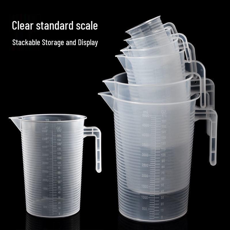 5000 ml Messbecher mit Graduierung und Deckel – Komplettes Set für Milchtee-Shops und den Heimgebrauch