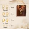 Cross-Border Women's Gold Hoop Earrings for Multiple Piercings – Exquisite Fashion Jewelry