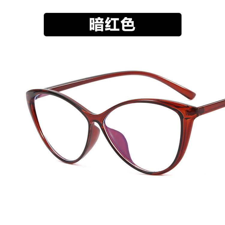 New Black Computer Glasses Frame Women Anti Blue Light Cat Eye Eyewear Blocking Glasses Optical Spectacle Eyeglass for Female