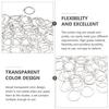 100 Pcs Accessories Curtain Roman Circle Window Curtains Drapes Rings Plastic Hanging
