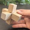 Wooden Luban Lock Easy Fun Learn Kids Brain Teaser Puzzles Educational Toys Logic Skill Development IQ Test Challenge