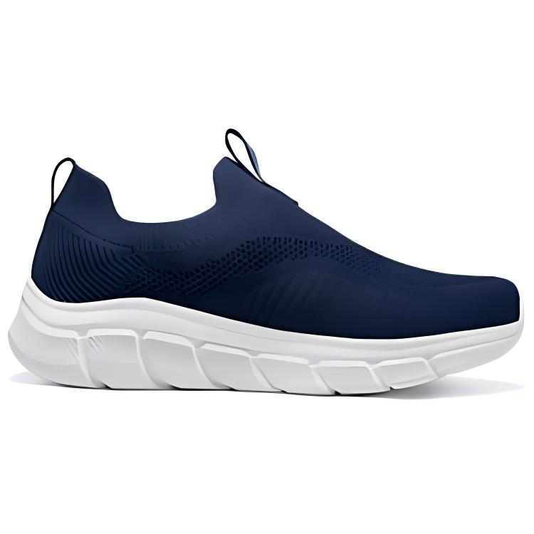 Skechers Bobs B Flex Comode Traspiranti Resistenti Scarpe Casual Basse Sneaker da Uomo Blu 118107-NVY