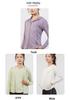 Korean Style Long Sleeve Hooded Sports Jacket - Slimming, Breathable, Quick-Dry for Yoga and Running