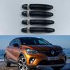 Renault Captur 19-23 Glänzend Schwarz Türgriffschalen