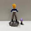 Dragon Ball Crying Trunks Double Head Carving Standing Position Anime Peripheral Figure Model Ornament Table Toy Gifts