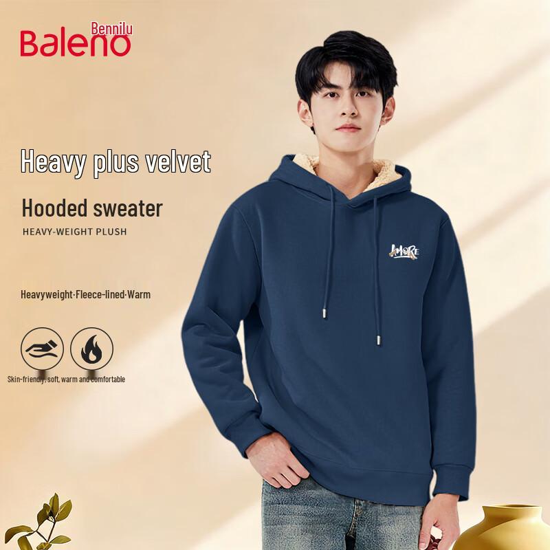 

Baleno Men s Winter Fleece Hooded Sweatshirt 3XL