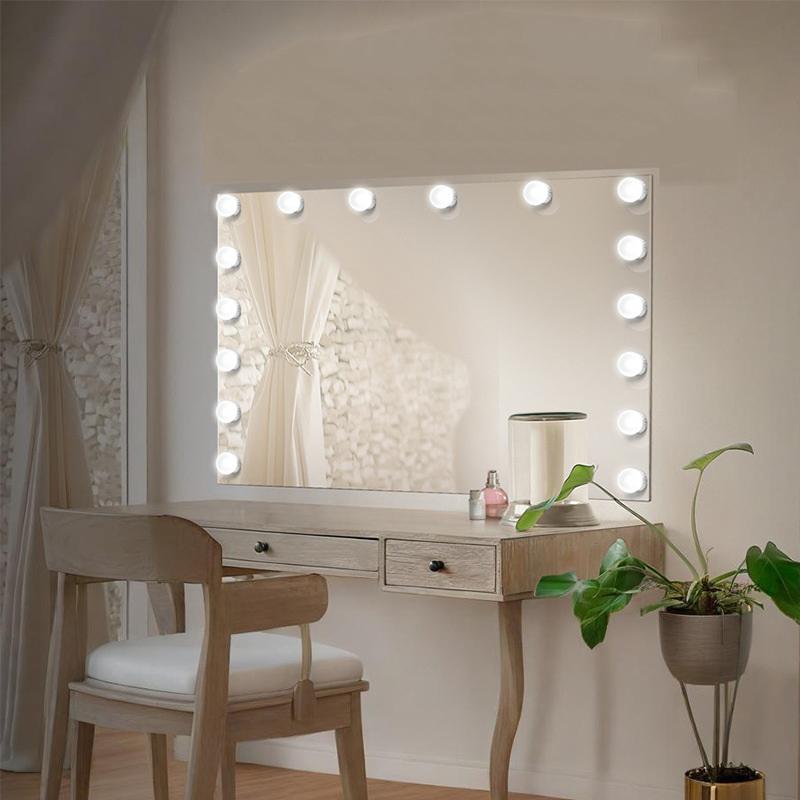 LED Detachable Bulbs Makeup Mirror Lamp USB Power Cosmetic Mirror Light Dressing Table Lighting Dimmable LED Vanity Lights