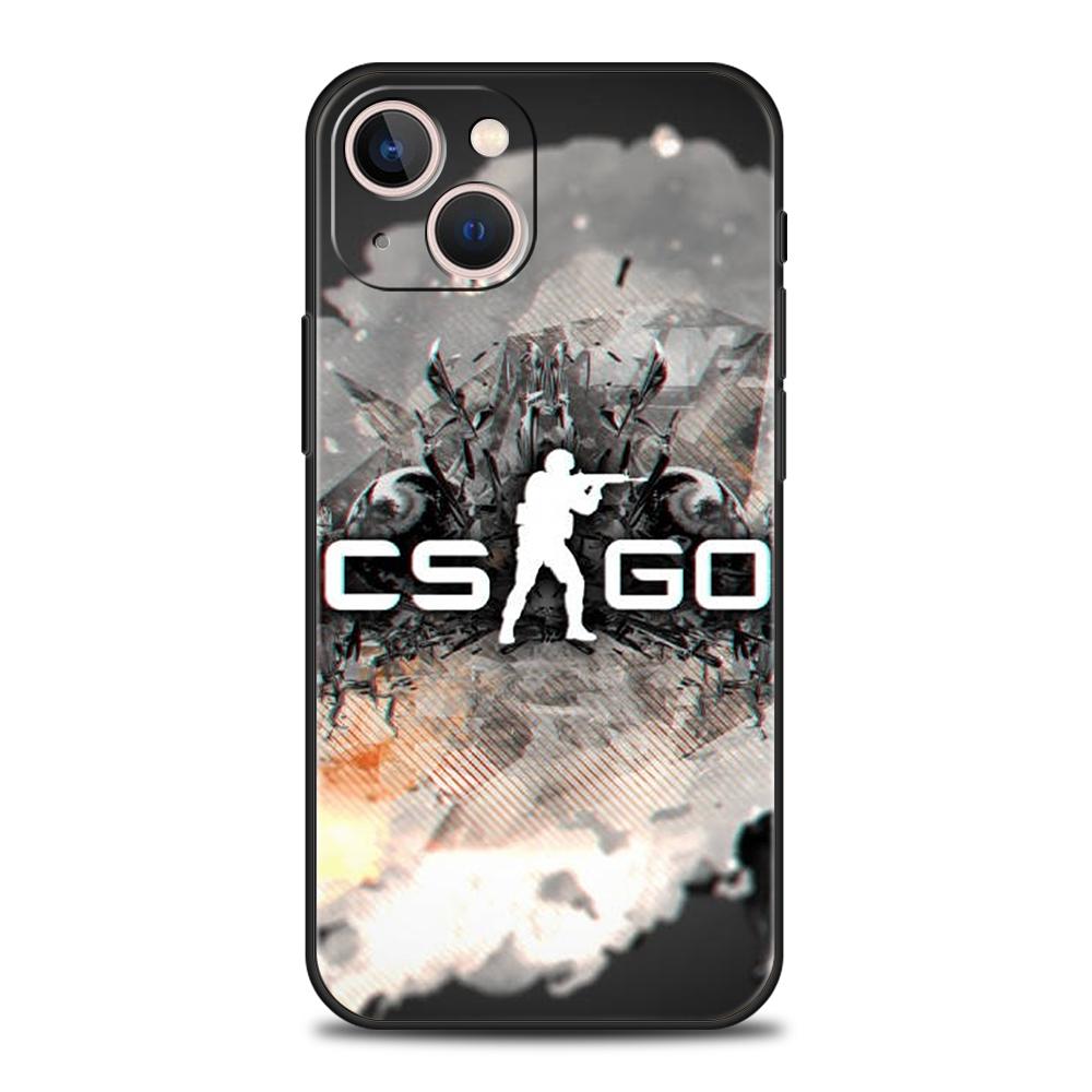 Counter Strike CS GO Hot Game Phone Case for iPhone 16 15 14 13 12 Pro Max 11 Pro Max 7 8 Plus XS XR Shockproof Silicone Shell