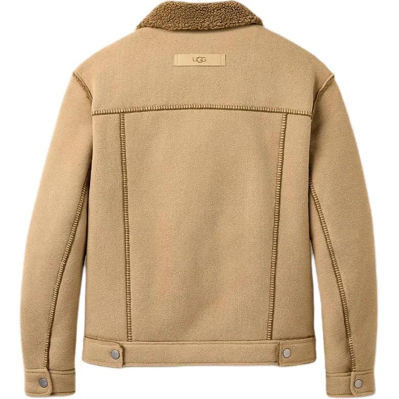 UGG Jackets Men's Khaki Lapel Moderate Other (Unisex) Jackets 1171455 | Sand