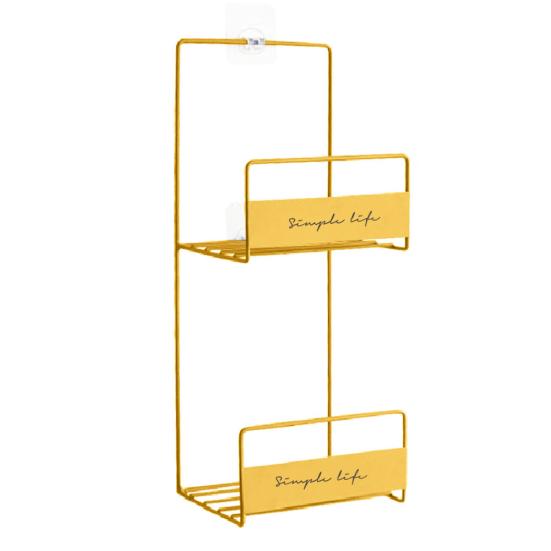 Double-Layer Wall Door Mount Hanging Household Closet Bag Storage Rack Bracket