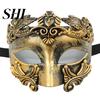 Masque Demi-Visage Mascarade Rétro Magnifique Vieilli Anti-Déformation Anti-Décoloration Accessoires Cosplay Plastique Fête Costume Venise Grèce Antique Hommes