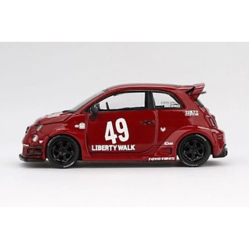 MINI GT 1/64 Scale Abarth 595 LB-WORKS X Abarth Works Red (Left-Hand Drive) Finished Model MGT00963-L