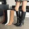 Retro minimalist pointed high-heeled boots with Roman style trendy temperament fashionable and versatile women's shoes