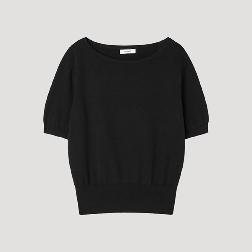 

[shs Miss] Вырез-лодочка с коротким рукавом Sskpop22670 Bk blacks/55