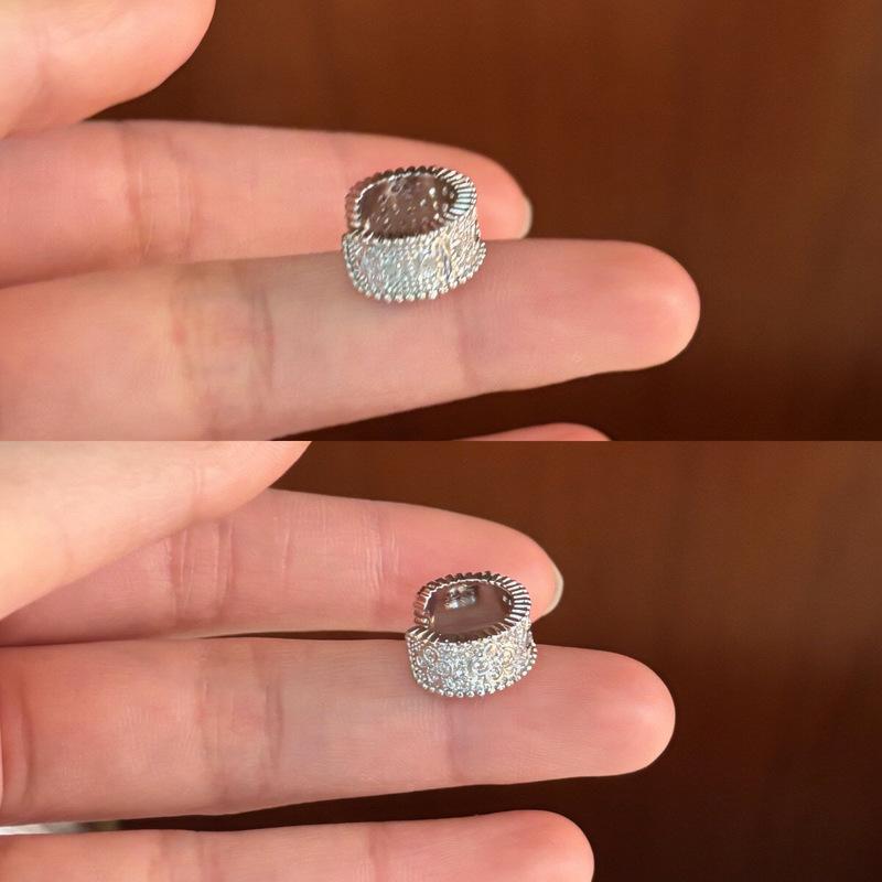 Zircon Flower Ear Clips - Elegant, Versatile, No Piercing Needed
