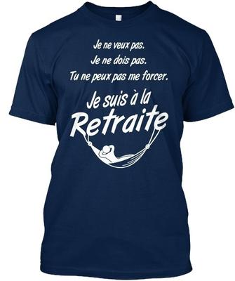 Camiseta Unissex Padrão Je Suis À La Retraite 2
