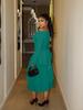 Elegant One-Shoulder Long-Sleeve High-Waisted Dress - 2025 European & African Style