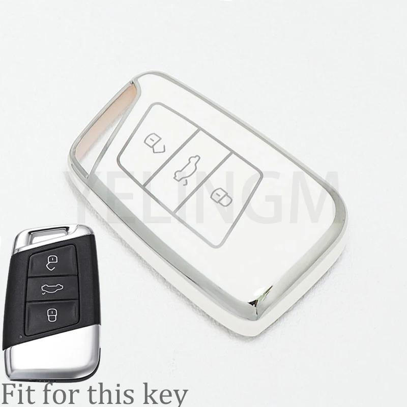 Tpu Car Remote Key Case Cover Shell Fob For Vw Volkswagen Passat B8 Tiguan Magotan Golf For Skoda Kodiaq Superb A7 Accessories