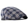 Ht4640 Beret Cap Men Women Spring Summer Cap Sun Hat Adjustable Ivy Flat Cap Plaid Artist Painter Beret Hat Male Female Berets