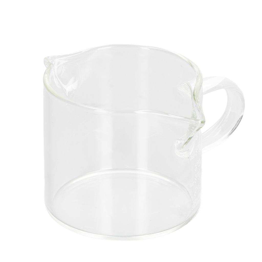 75ml Coffee Measuring Cup, Borosilicate Glass with Double Spouts and Heat , for Kitchen Restaurant and Coffee Shop Use