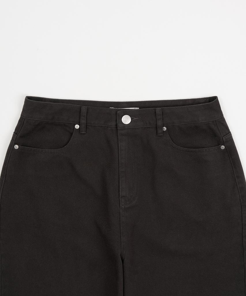 EXCONTAINER Daily Curved Cotton Pants (Charcoal)
