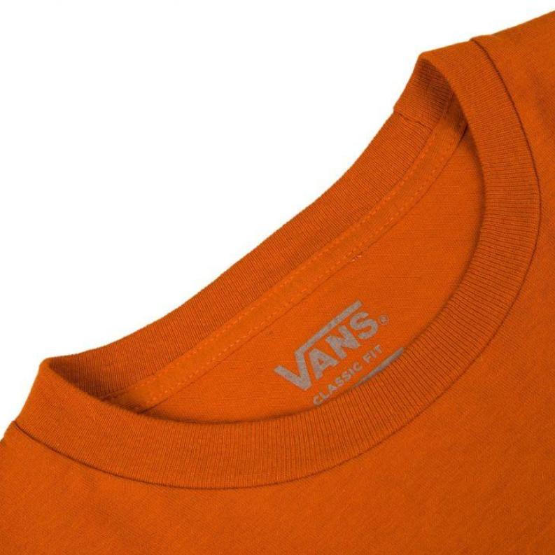 Vans Casual Comfortable Versatile Fashion Long Sleeve T-Shirt Unisex Tops Orange VN0A4S2FNC8