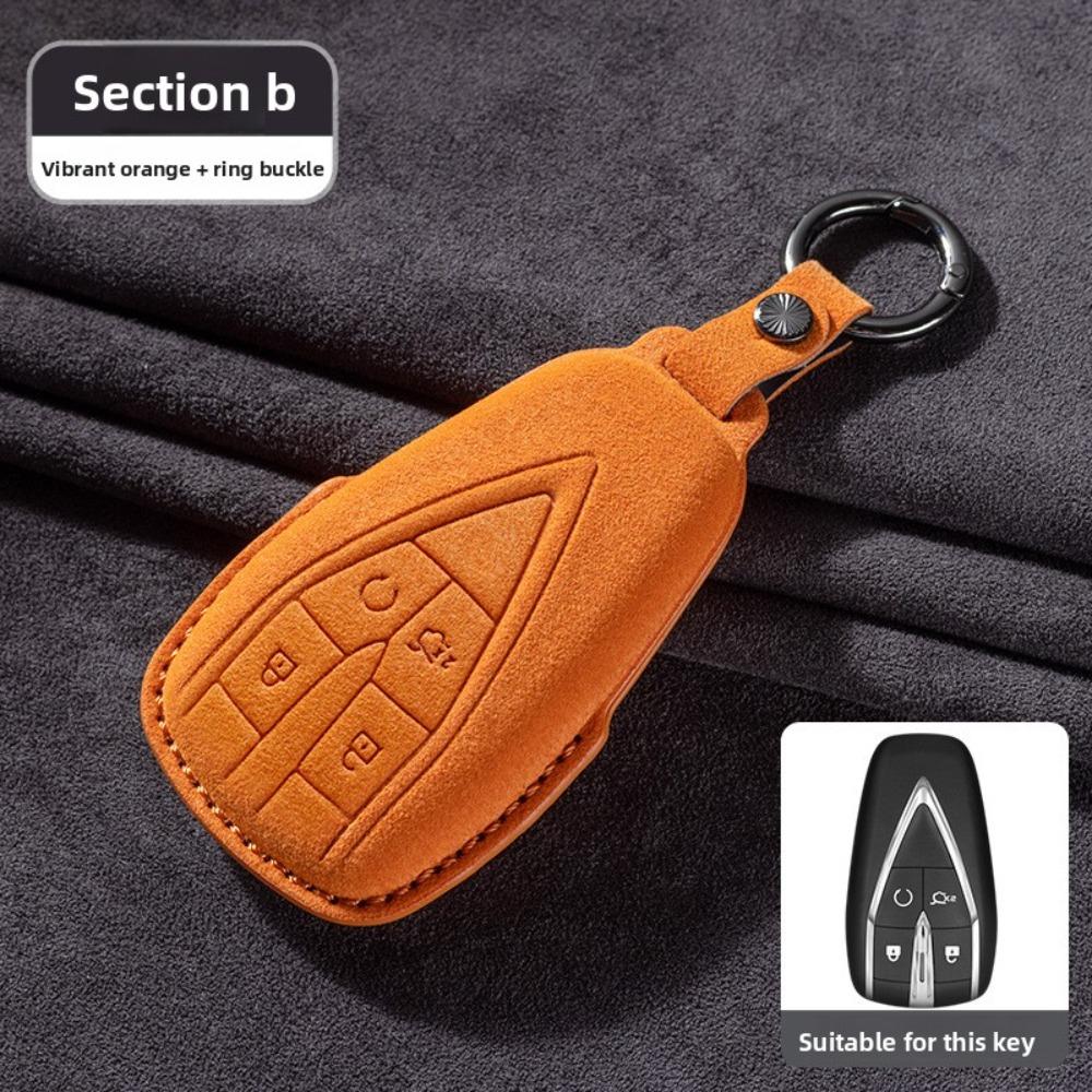 Durable Suede Key Pouch for Changan CS75Plus CS55 CS35 X5 Oushang Car Keys