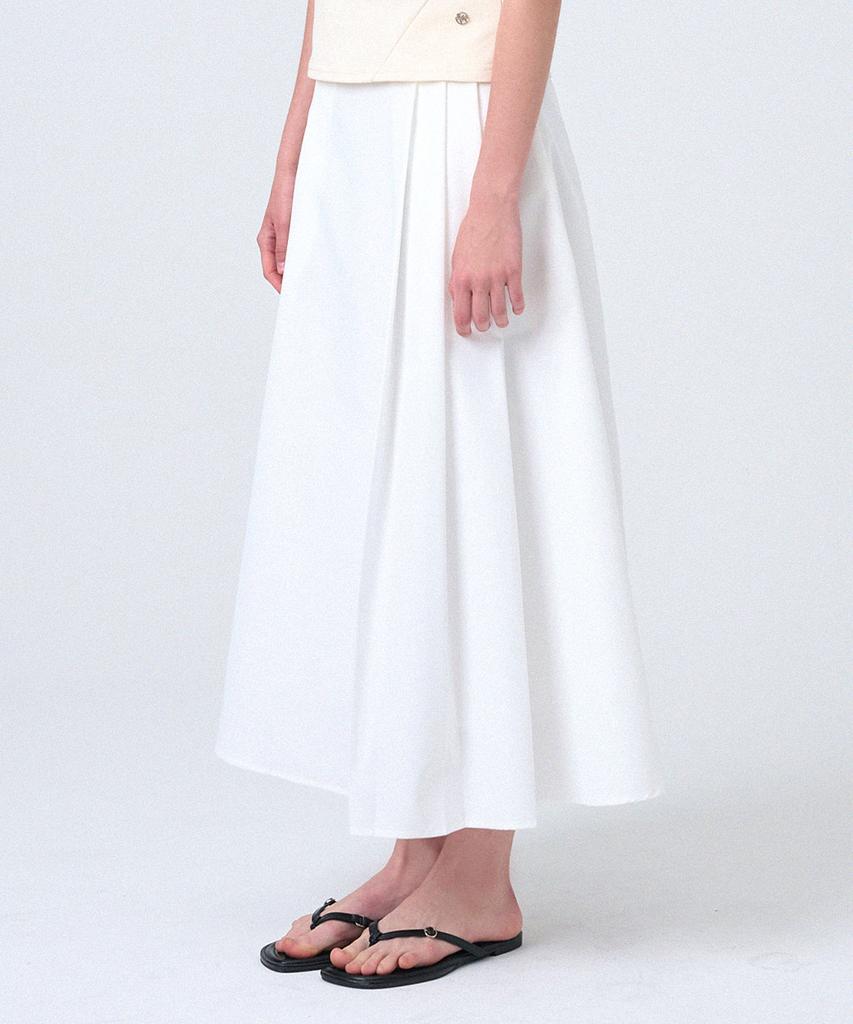 Micene Elowen Pintuck Asymmetrical Skirt