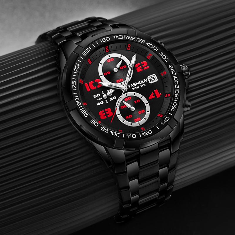 A best-selling multi-functional sports waterproof luminous men's casual quartz watch