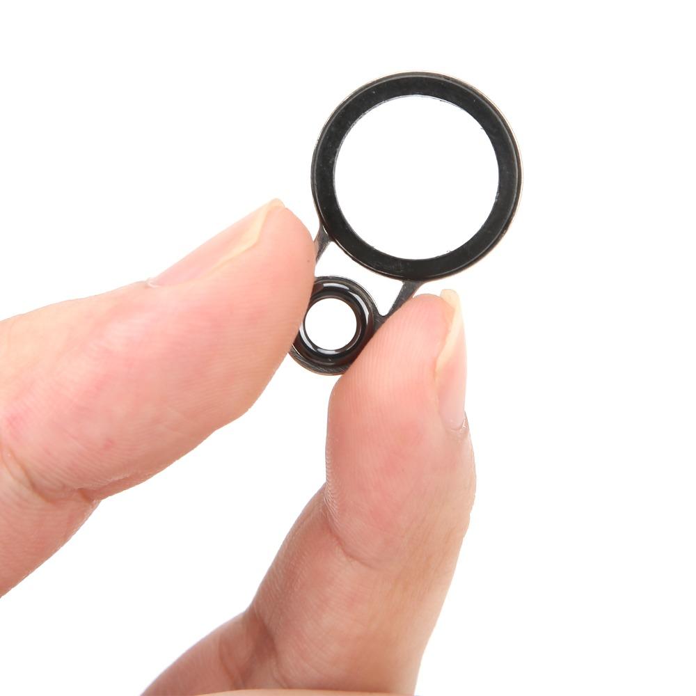 37PCS Ceramic Rings Fishing Rod Guides Multiple Sizes Fishing Rod Eyes Ring Top Tip Ring  Rod Repair