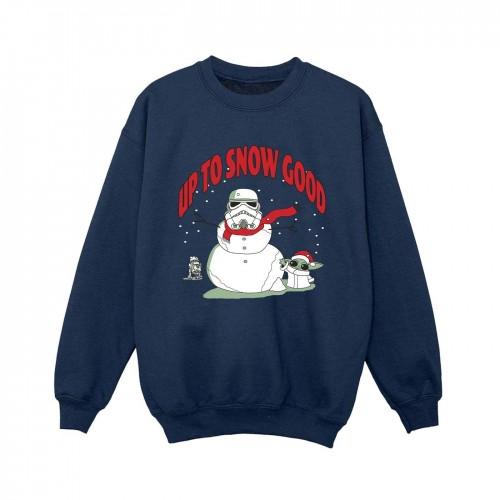 Star Wars Mandalorian Boys Up To Snow Good Sweatshirt