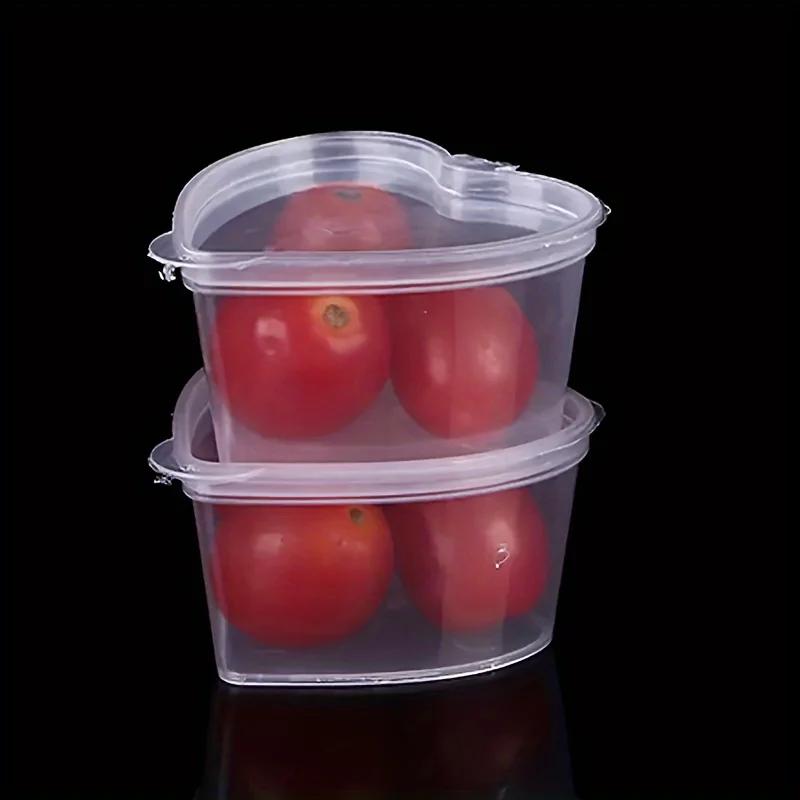 10/20/40pcs 45ml Heart-Shaped Disposable Sauce Cups Thickened for Food Service Easy Use And Clean for Takeaway Packaging