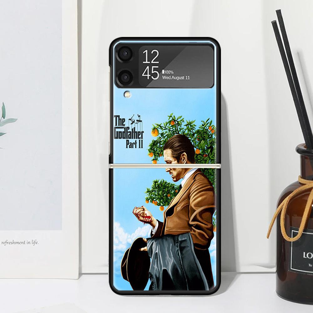 The Godfather TV Phone Case For Samsung Galaxy Z Flip 7 Flip7 Zflip 6 Flip6 5 Flip5 4 Flip4 3 Flip3 5G Fundas Black Cover Galaxy